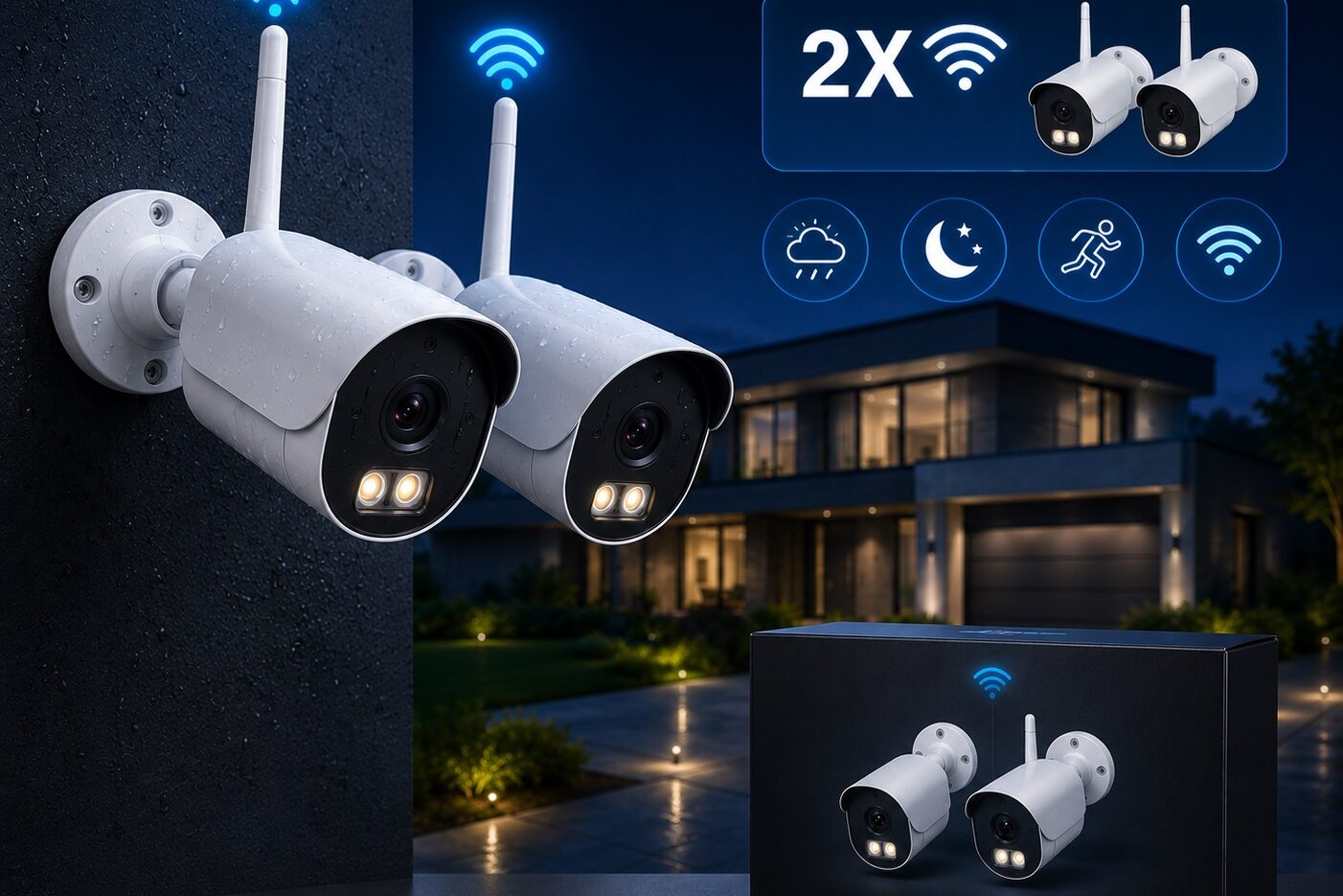 WiFi 2 cameras set
